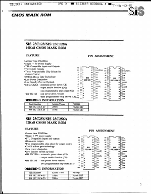 SIS23C256A-20 Datasheet PDF ETC1