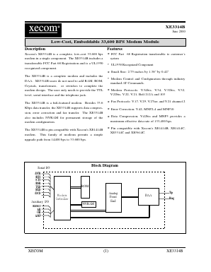 XE3314B Datasheet PDF ETC1