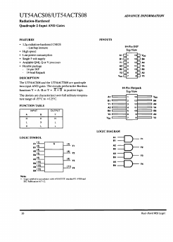 UT54ACS08 Datasheet PDF ETC2