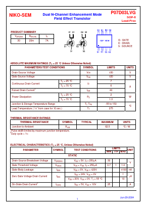 P07D03LVG Datasheet PDF ETC2
