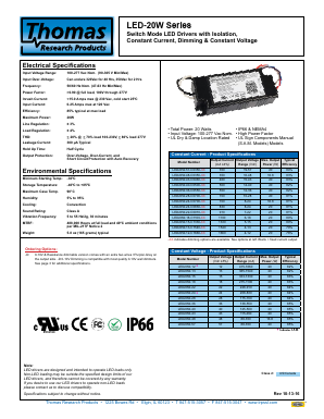 LED20W-28-C0700 Datasheet PDF ETC2