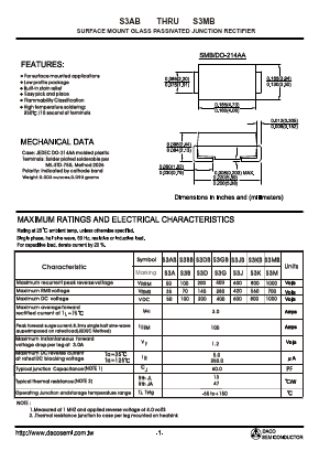 S3AB Datasheet PDF ETC3