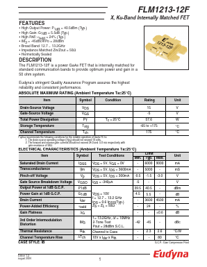 FLM1213-12F Datasheet PDF Eudyna Devices Inc