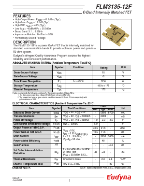 FLM3135-12F Datasheet PDF Eudyna Devices Inc