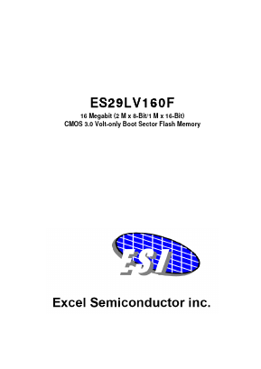 ES29LV160F Datasheet PDF Excel Semiconductor Inc.