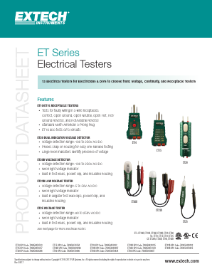 ET30A Datasheet PDF Extech Instruments Corporation.