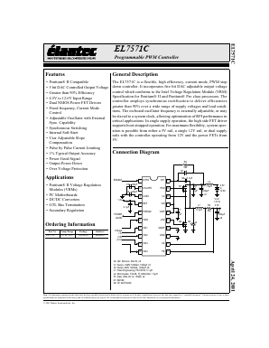 EL7571C Datasheet PDF Elantec -> Intersil