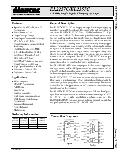 EL2257CS Datasheet PDF Elantec -> Intersil