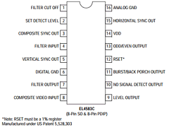 EL4583CS Datasheet PDF Elantec -> Intersil