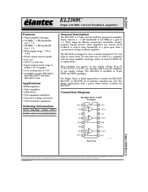 EL2360CS Datasheet PDF Elantec -> Intersil
