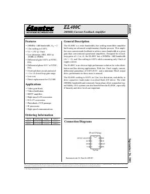 EL400C Datasheet PDF Elantec -> Intersil