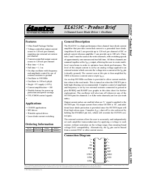 EL6253CU Datasheet PDF Elantec -> Intersil