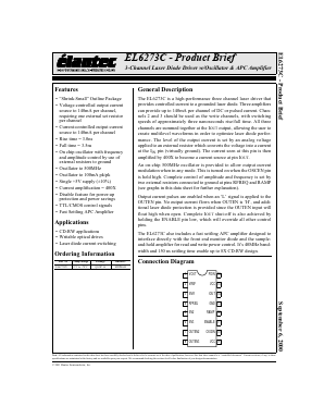 EL6273C Datasheet PDF Elantec -> Intersil
