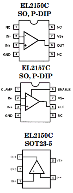 EL2157C Datasheet PDF Elantec -> Intersil
