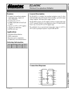 EL4450CS Datasheet PDF Elantec -> Intersil