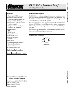 EL6200C Datasheet PDF Elantec -> Intersil