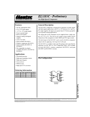 EL5185CS Datasheet PDF Elantec -> Intersil