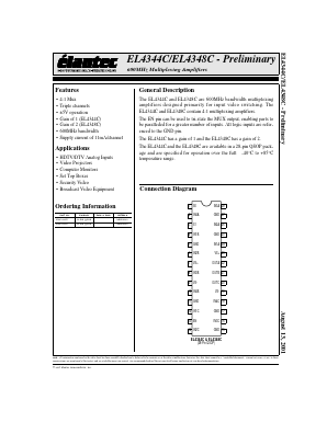 EL4348C Datasheet PDF Elantec -> Intersil