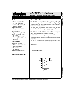 EL5287CY Datasheet PDF Elantec -> Intersil