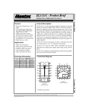 EL1511C Datasheet PDF Elantec -> Intersil