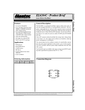 EL6204CW Datasheet PDF Elantec -> Intersil