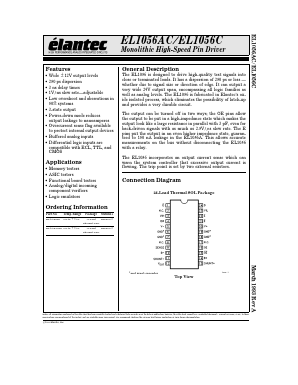 EL1056C Datasheet PDF Elantec -> Intersil