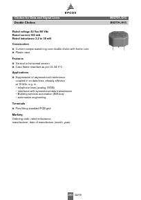 B82791-G15-A14 Datasheet PDF EPCOS AG