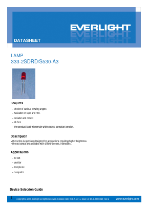 333-2SDRD Datasheet PDF EVERLIGHT