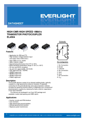EL4504 Datasheet PDF EVERLIGHT