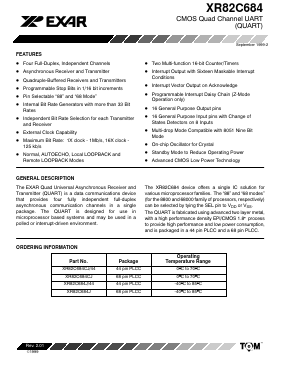 XR82C684 Datasheet PDF Exar Corporation