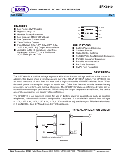 SPX3819M5-L Datasheet PDF Exar Corporation