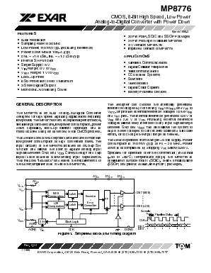 MP8776 Datasheet PDF Exar Corporation