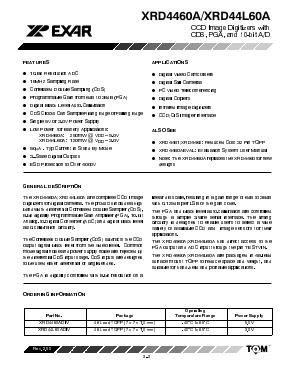 XRD4460A Datasheet PDF Exar Corporation
