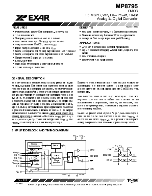 MP8795 Datasheet PDF Exar Corporation