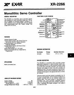XR-2266 Datasheet PDF Exar Corporation