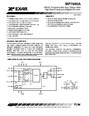 MP7690A Datasheet PDF Exar Corporation