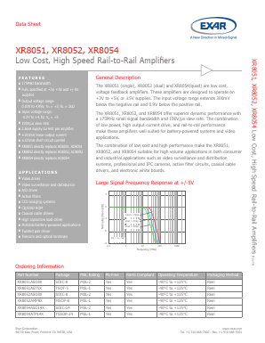 XR8051AST5X Datasheet PDF Exar Corporation