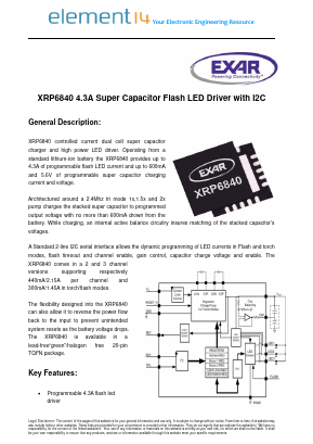 XRP6840AILB-F Datasheet PDF Exar Corporation