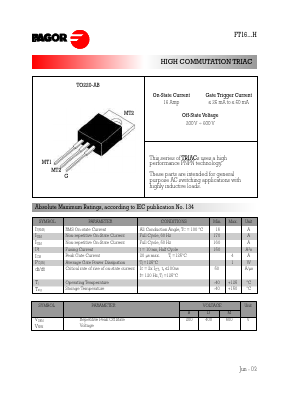 FT1616MH Datasheet PDF Formosa Technology
