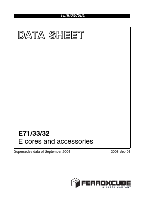 E71-3C90-E100 Datasheet PDF Ferroxcube International Holding B.V.