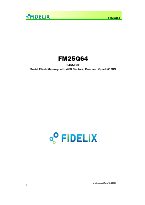 FM25Q64 Datasheet PDF FIDELIX