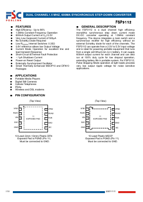 FSP3112 Datasheet PDF FOSLINK SEMICONDUCTOR CO.,LTD