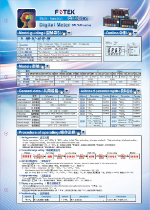 DM-24T Datasheet PDF FOTEK CONTROLS CO., LTD.