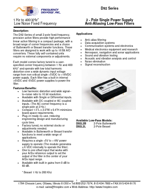 D92L2L Datasheet PDF Frequency Devices, Inc.