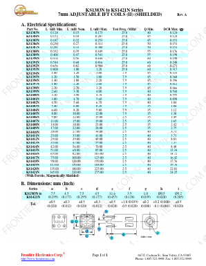 KS1397N Datasheet PDF Frontier Electronics.