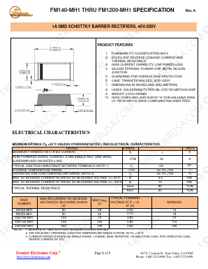 FM1100-MH1 Datasheet PDF Frontier Electronics.