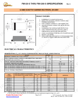 FM120-S Datasheet PDF Frontier Electronics.