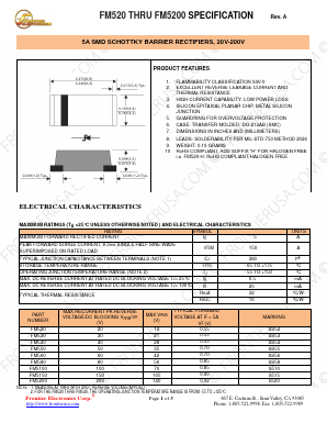 SS56 Datasheet PDF Frontier Electronics.