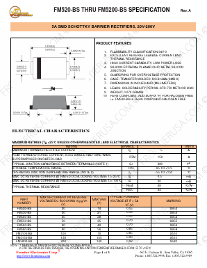 FM520-BS Datasheet PDF Frontier Electronics.