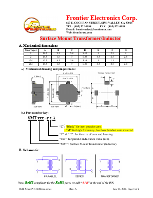 SMT10-2MA Datasheet PDF Frontier Electronics.